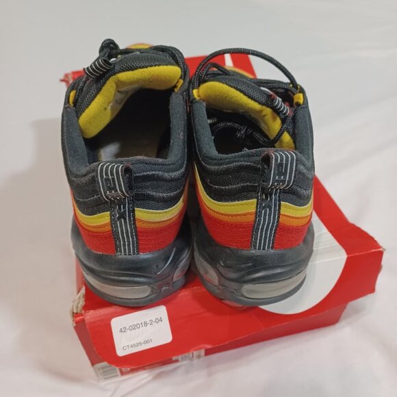 Nike Air Max 97 QS CT4525-001 Mens Sz 9 Black Chile Red Yellow Running Shoes main image 6